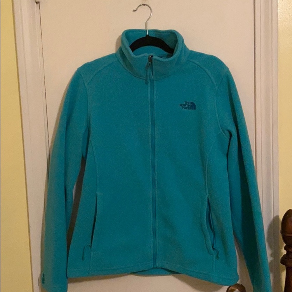 Teal north face fleece